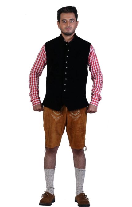 Schwarze Deutsche Trachtenweste