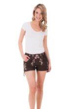 Ladies Tyrol Folklore Brown Lederhosen