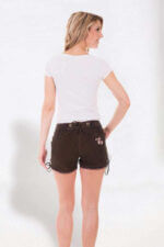 Ladies Tyrol Folklore Brown Lederhosen