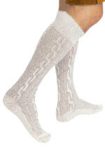 Herren Bayerische Weiß Socken – Klassische Trachtenstrümpfe