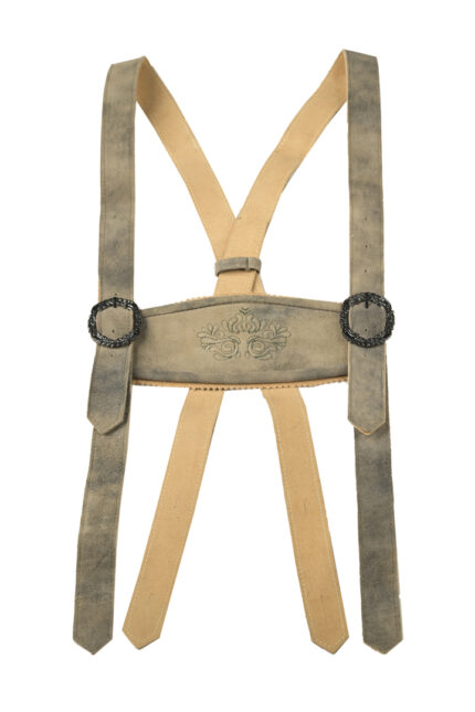 Original Lederhosen-Hosenträger – Antique Grey | Trachten Stil