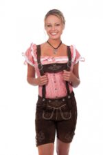 Bestickte Damen-Lederhose Sophie Brown