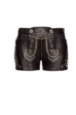 Damen Trachtenlederhose Mona aus schwarzem Lede