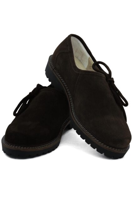 Herren-Lederhosen-Schuhe in Dunkelbraun