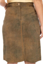 Vintage Brown Women Bavarian Skirt