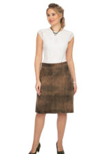 Women's Trachten Leather Skirt