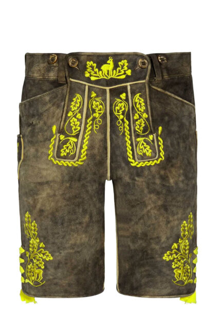 Alwin Rustikale Bronze Lederhosen