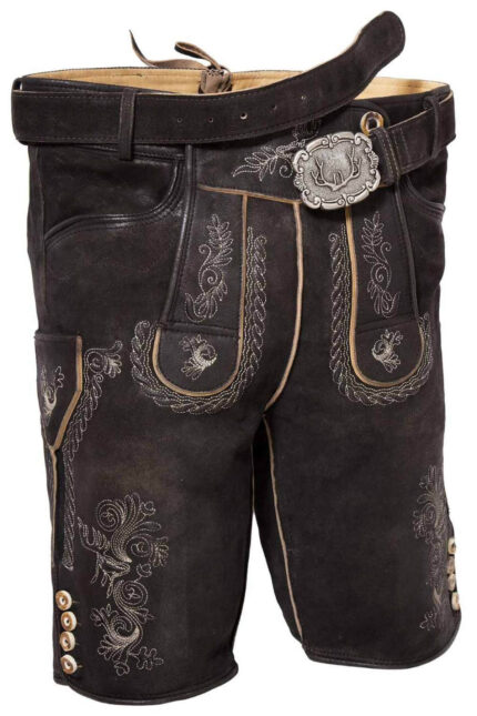 Deutscher Jäger Schwarze Lederhosen