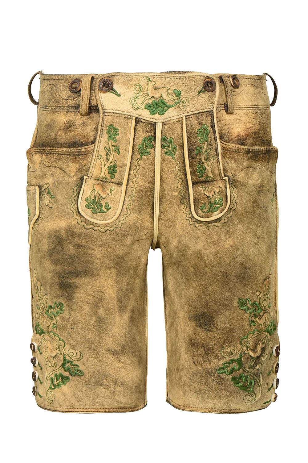 Men's Brown Suede Lederhosen Shorts (1) Men's Brown Suede Lederhosen Shorts