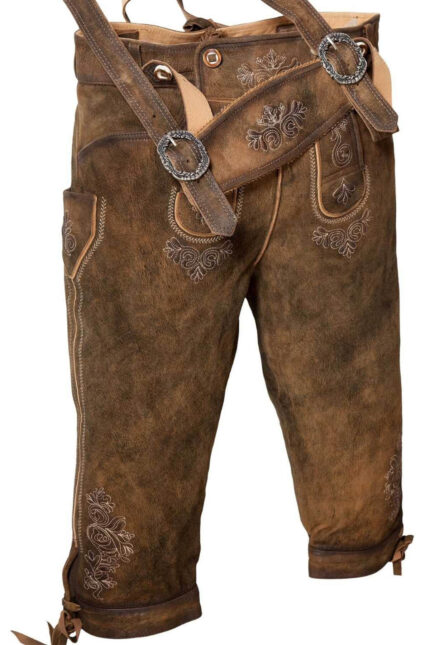 Pilatus Oktoberfest Bayerische Bundhosen – Traditionelle Herren Lederhose