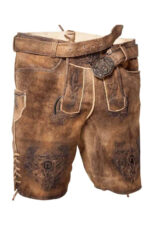 Stockerpoint Herren Lederhose Norris – Braun