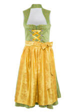 Vintage Dirndl Kleid – Goldi Dirndl in Grün & Gold