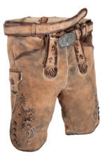 Ohrner Lederhosen Herren – Traditionelle Trachtenhose aus Ziegenvelours
