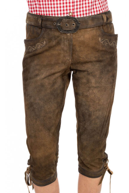 Knee Length Ladies Lederhosen