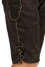RALKO Dark Brown Trachten Jeans Short